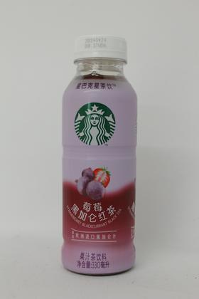 D星巴克星茶饮莓莓黑加仑红茶果汁茶饮料330ml瓶装
