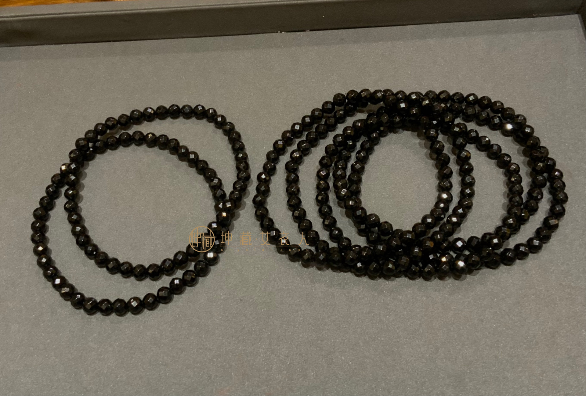 黑碧玺脚链