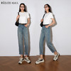OLrain欧芮儿蓝色牛仔裤女夏季2024年新款时尚休闲百搭老爹裤 商品缩略图0