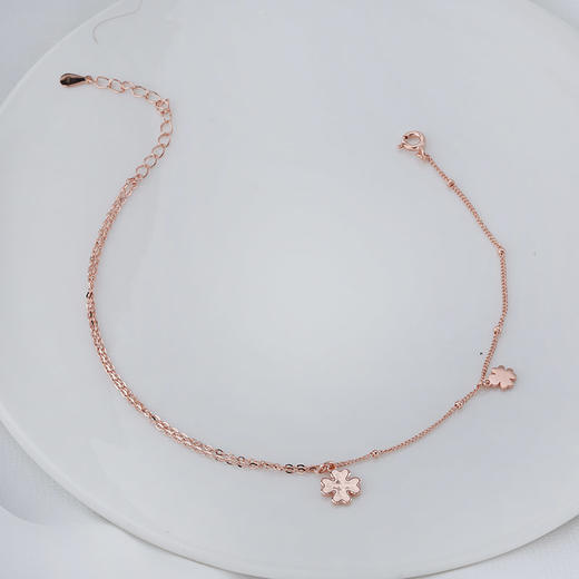 【宏艺珠宝】夏日花序·银s925脚链 商品图1