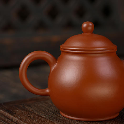 静兮壶 宜兴原矿茶壶紫砂壶功夫茶泡茶壶朱泥紫砂茶具仿古 商品图7