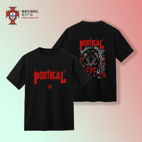 【官方正版】葡萄牙国家队|C罗欧洲杯手绘涂鸦风助威T恤足球迷短袖