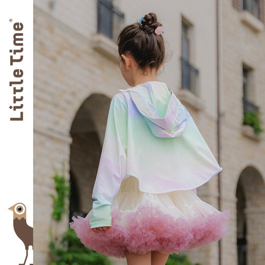 littletime女童防晒服夏轻薄透气防紫外线2024新款冰丝外套防晒衣 商品图3