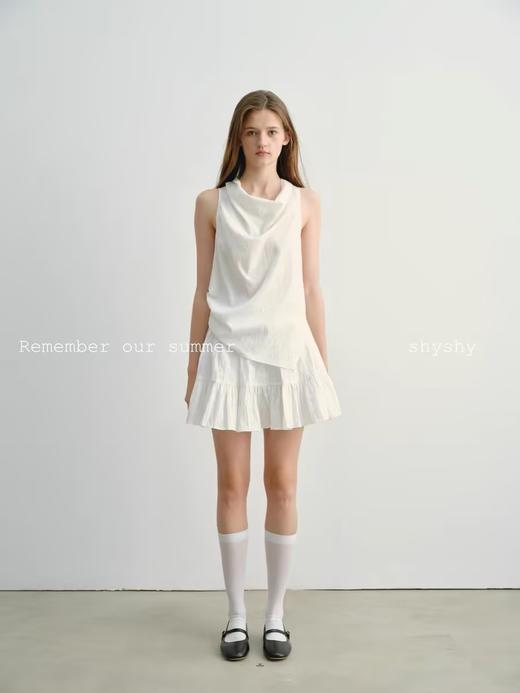 shyshystill/shy202404005/松紧压褶特殊工艺棉质蛋糕短裙内袋防走光短裤 商品图4