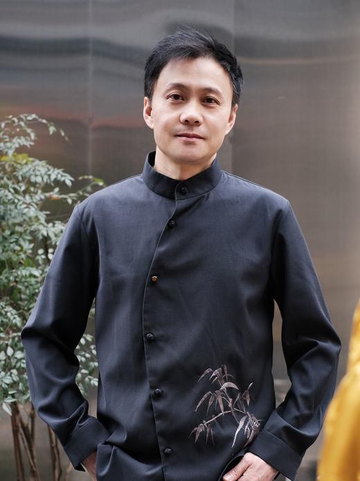 微瑕秒杀| 盛唐牡丹 |市隐系列男女同款进口羊毛竹纹衬衣外套[特价品](特殊商品不退不换) 商品图1