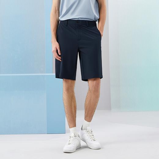 【冰氧酷】柒牌男装休闲短裤男2024夏季凉感舒适百搭中腰直筒裤子126H72780 商品图1