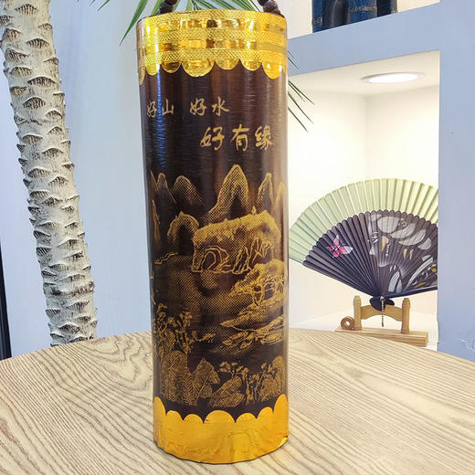 雕刻洞藏老酒500ML桂花酒三花酒竹筒酒 富江 商品图0