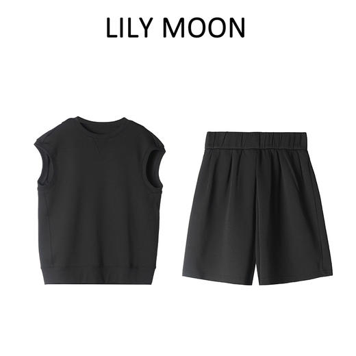 LILYMOON 【大牌开发款】夏季新款轻解构莫代尔+醋酸索罗娜无袖套装宽松休闲时尚简约 商品图6