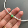 5A级珍珠baby珠阳绿翡翠珠串18k金项链 商品缩略图4