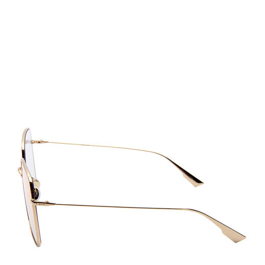 DIOR 女士淡粉色镜片金属镜框方形太阳镜 商品图1