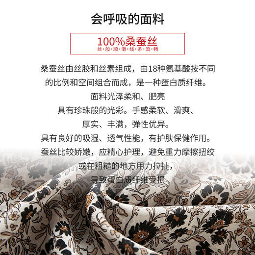 WM 2024年春夏新款小个子翻领真丝桑蚕丝连衣裙 商品图2