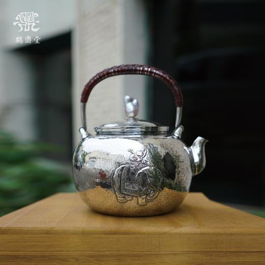 鹤鼎堂闻天系列旻文汤沸錾刻吉象如意镜面/ 槌目纹（缺货） 商品图0