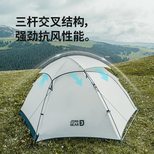 Naturehike挪客垭口徒步帐篷   防风防雨15D单双人轻量徒步装备(货号:CNK2350WS011) 商品图1