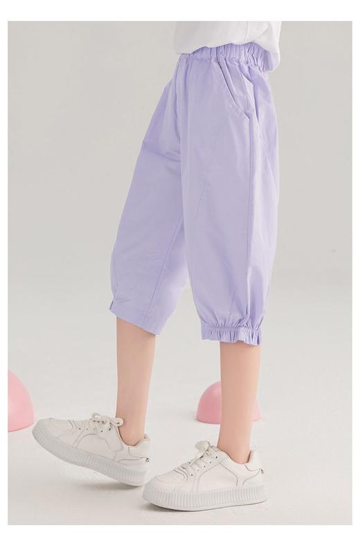 女童七分裤夏季薄款儿童裤子休闲夏天女孩运动裤夏装大童洋气短裤 商品图0