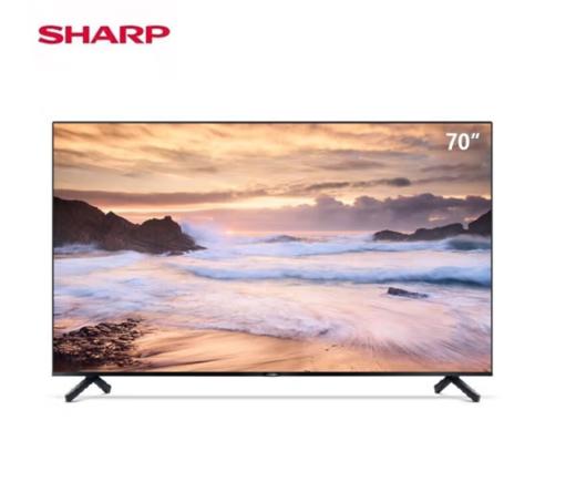 夏普(13429)4K高清智能HDR网络液晶平板黑色电视机 70英寸 4T-Z70B7CA 商品图0