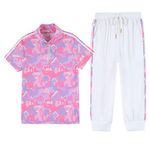 新款冰爽夏季运动七分裤套装MY7369 商品图4