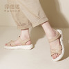 信诺厚底凉鞋女鞋夏季新款软底舒适真皮暴走休闲运动轻便妈妈凉鞋L323-13 商品缩略图0