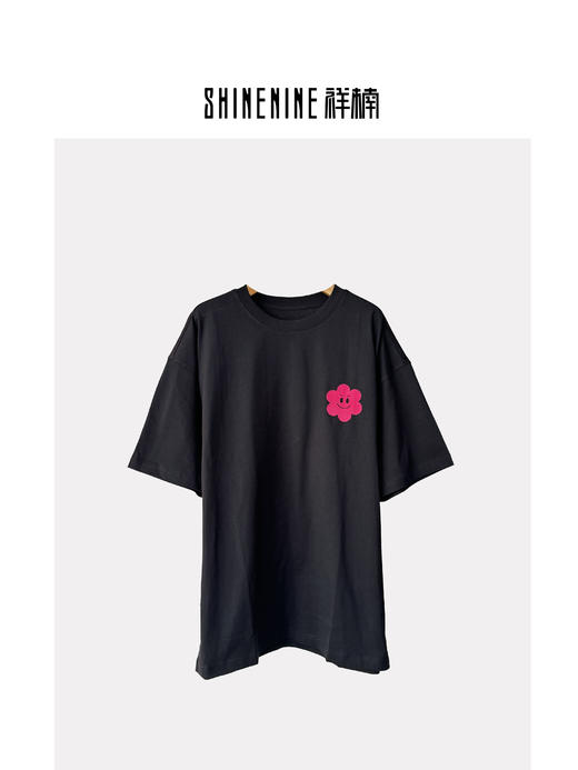 420812710A花朵印花短袖T恤 商品图0