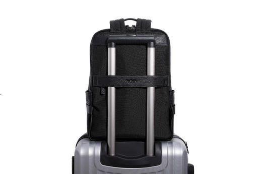 皮尔卡丹男士牛皮双肩包商务 商品图12