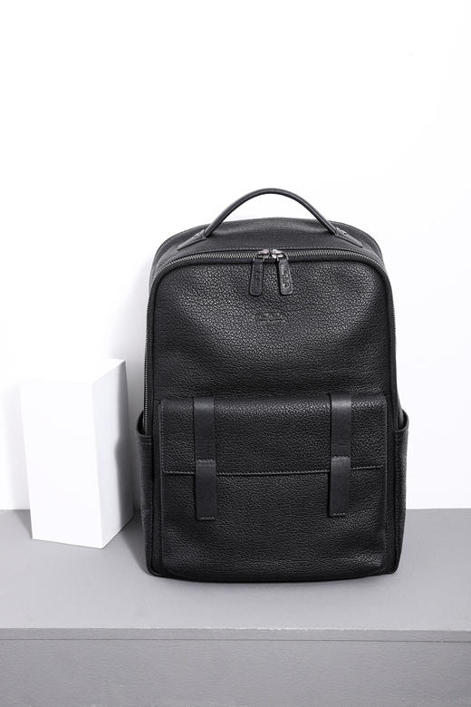 皮尔卡丹男士牛皮双肩包商务 商品图2