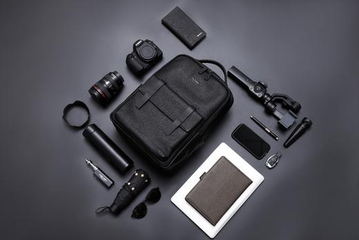 皮尔卡丹男士牛皮双肩包商务 商品图13