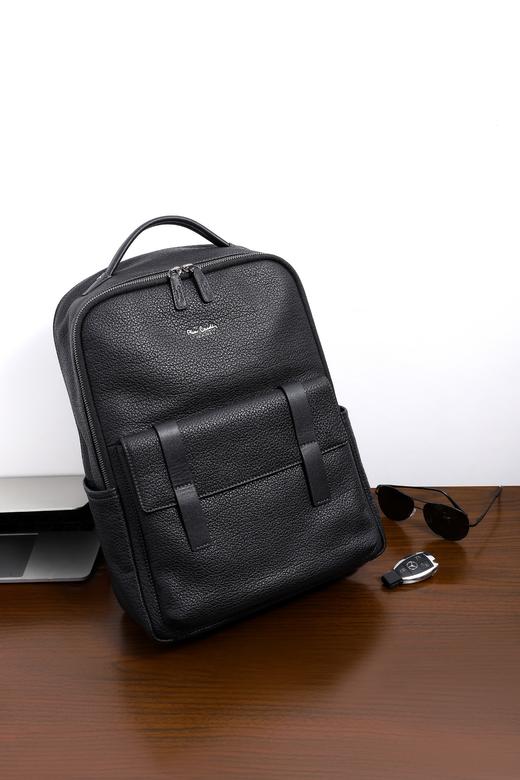 皮尔卡丹男士牛皮双肩包商务 商品图3