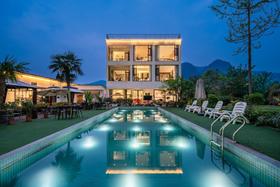 【德阳绵竹-255号院】12房泳池民宿，避暑纳凉·惬意自然，草坪、地暖、柴火灶fx