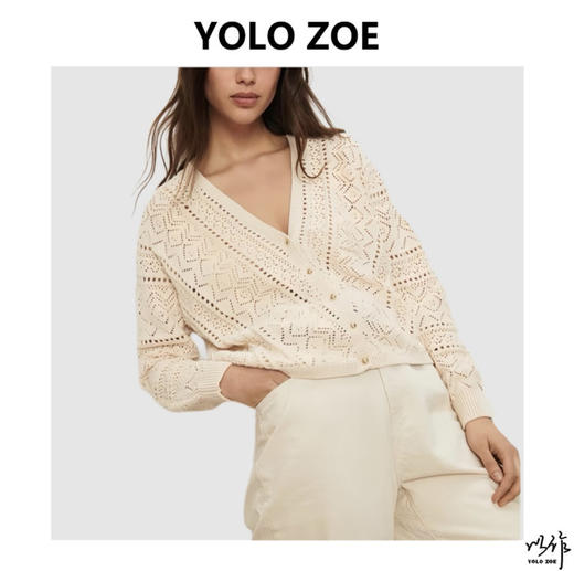 YOLO ZOE以作 法式波西米亚针织开衫 商品图0