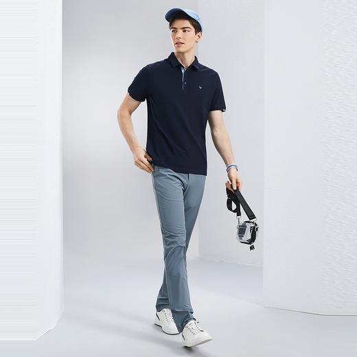 【5A抗菌2A防螨】柒牌短袖polo衫男夏季新款商务休闲绣花翻领T恤126T70360 商品图3