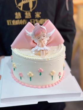 蛋糕定制—小公主蝴蝶结款
