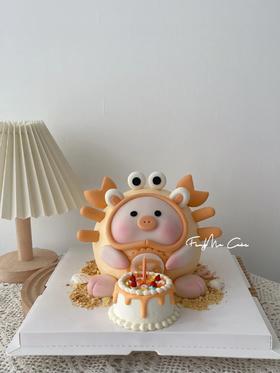 狮子家-巨蟹座 猪猪许愿+1蛋糕 星座蛋糕 生日蛋糕 纪念日蛋糕 聚会 仪式感必备 健康甜品