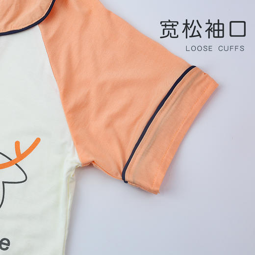 【39元1套】春夏新款莫代尔童装长裤家居服开衫套装-8242228 商品图5