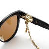 GUCCI 黑色女士方形太阳镜 商品缩略图3