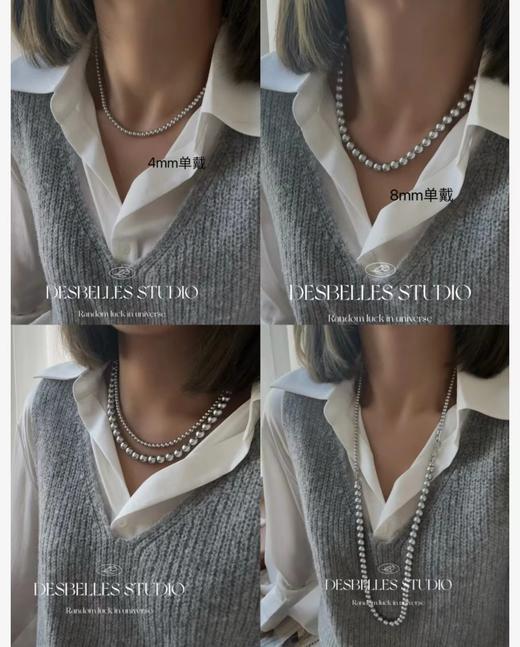 澳白平替宝藏款❗️双层多种戴法施华洛姆贝粉合成珍珠项链 商品图4