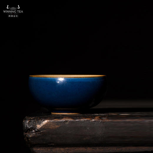 问鼎汝瓷经典款黛蓝平口杯（缺货） 商品图2