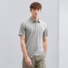 【含桑蚕丝】柒牌polo衫男短袖夏季薄款时尚提花商务休闲翻领T恤124T70630 商品缩略图1