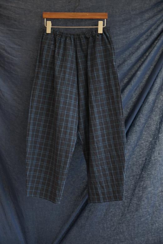 apuntob 棉麻格纹休闲长裤 商品图11