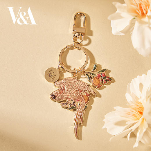 V&A博物馆 工艺美术大师系列 鹦鹉 与石榴 挂件钥匙扣 商品图0