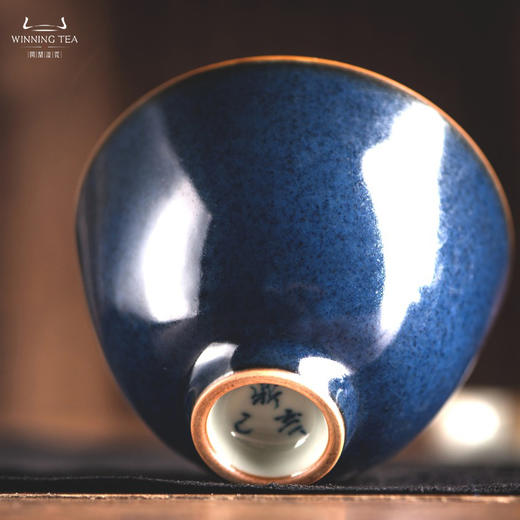 问鼎汝瓷经典款黛蓝精工款鸿声杯（缺货） 商品图4