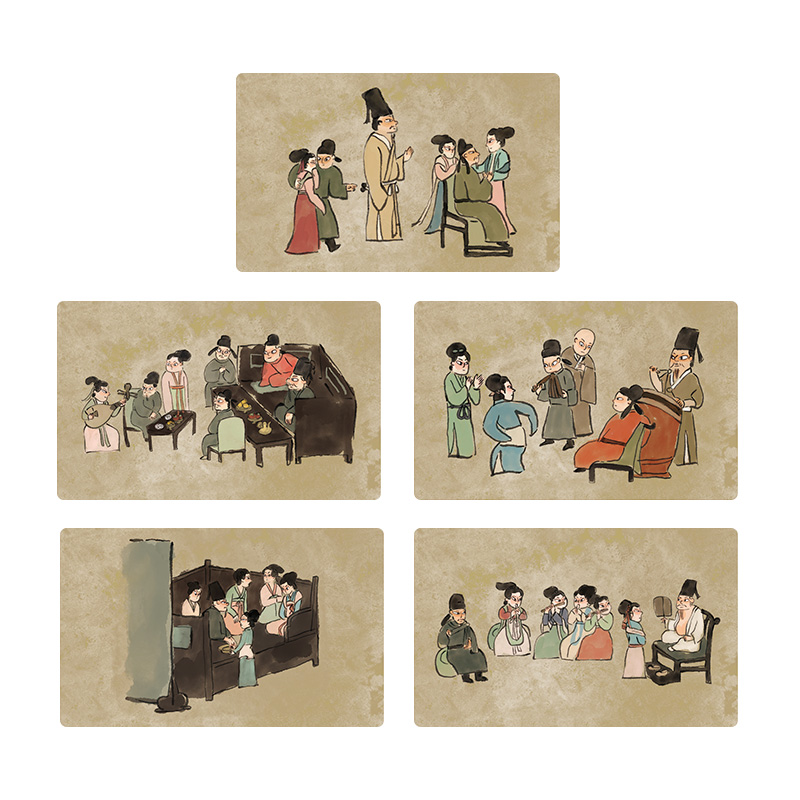 价值19.9元冰箱贴5枚（歪歪兔出品）把名画放进厨房