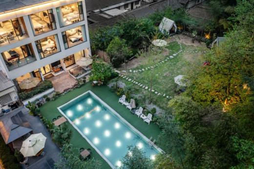 【德阳绵竹-255号院】12房泳池民宿，避暑纳凉·惬意自然，草坪、地暖、柴火灶fx 商品图3