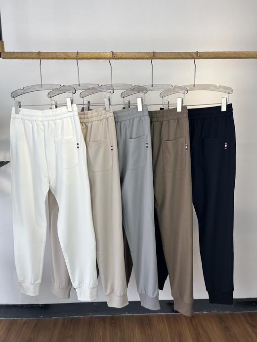 M可 2024新款 男士 刺绣标华夫格简洁透气休闲长裤 5色 Z-11765 商品图4