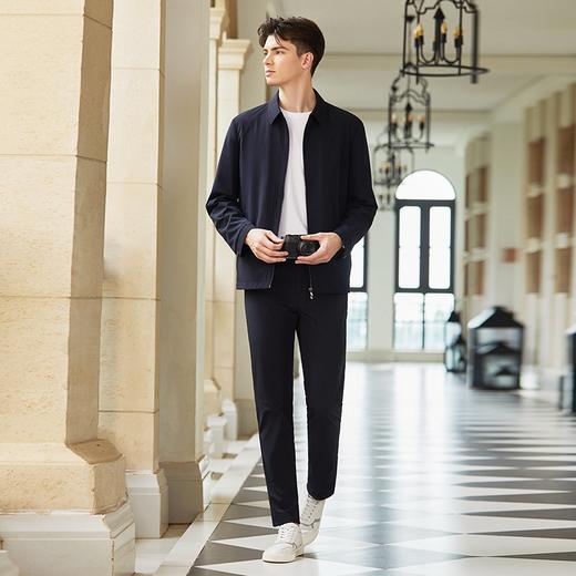 【无缝工艺】柒牌男装翻领夹克男2024春季新款时尚休闲爸爸装外套	126K70320 商品图3