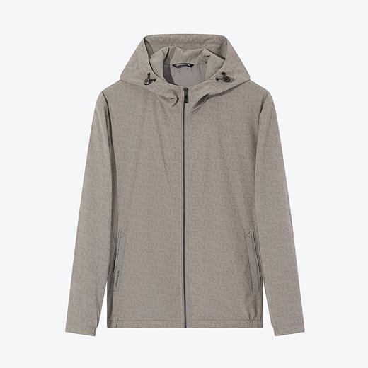 【四面弹】柒牌连帽夹克男2024春季新款时尚休闲字母印花防风外套	126K70080 商品图4