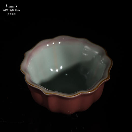 问鼎汝瓷经典款黛蓝萼红宝相杯 商品图2