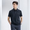 柒牌polo衫短袖男2024夏季新款暗条纹时尚休闲中青年翻领T恤上衣126T70280 商品缩略图1