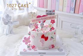 1027CAKE |  周岁 小兔子  翻糖装饰
