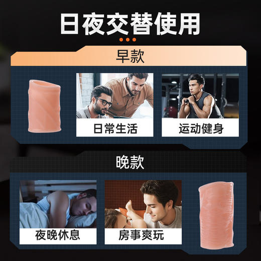 【谜姬】 肉感包皮阻复环物理锁茎套环成人情趣sm玩具性爱用品 商品图1