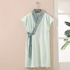 玉颜新品中式浴袍女长款睡袍复古洗澡吸水速干浴袍成人夏薄款睡衣 商品缩略图4