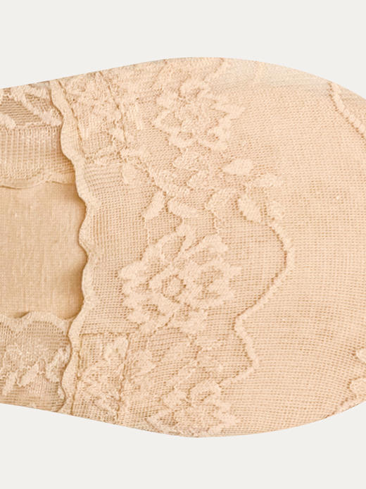 足装秀24夏季新品凉感高跟鞋超浅口防滑不掉跟薄款蕾丝隐形女袜子 商品图2